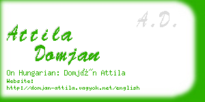 attila domjan business card